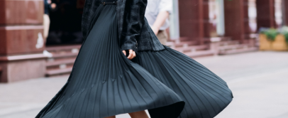 Designer Black Skirt Dress