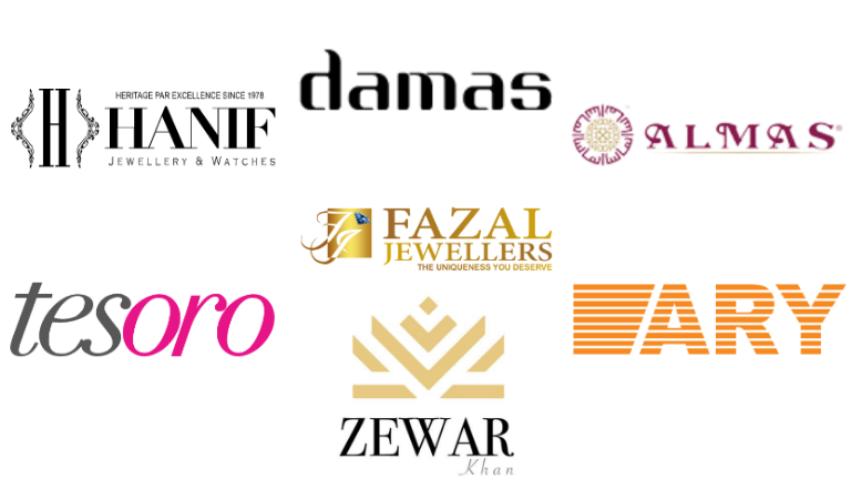 Pakistan Top Jewellery Brands Logo Banner